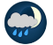 Cloudy periods with 30 percent chance of showers. Low 14.